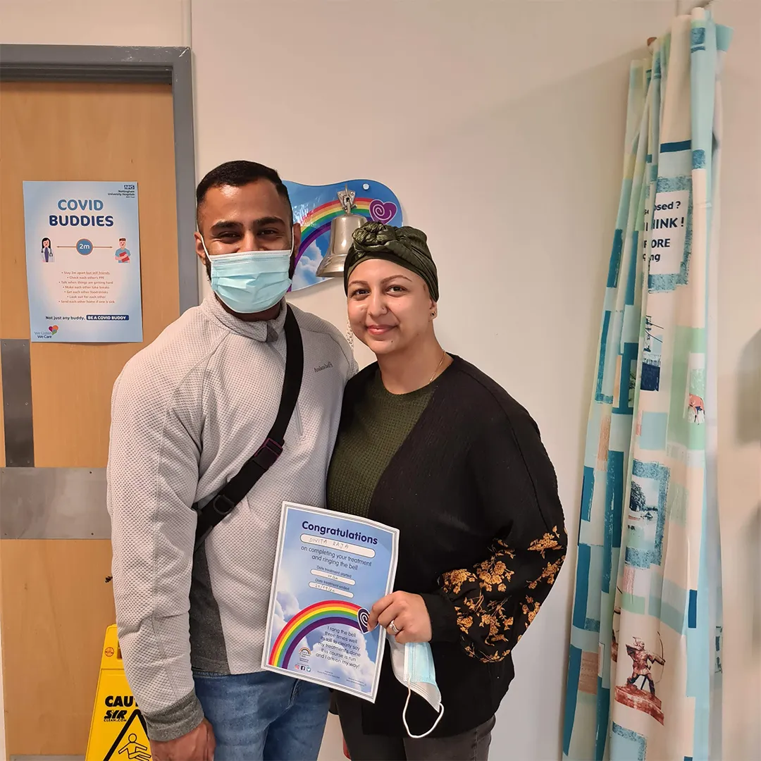 dee and riz in hospital