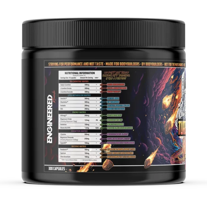 engineered muscle turbo inferno nutrition info