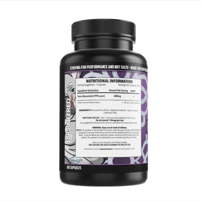 engineered muscle resveratrol label