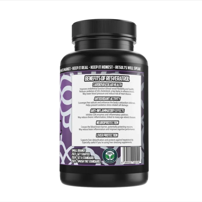 engineered muscle resveratrol info label