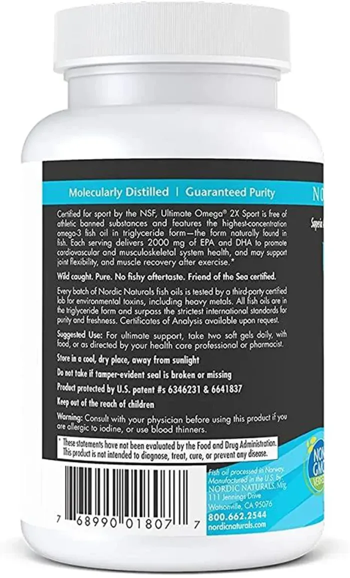 Nordic Naturals - Ultimate Omega 3 sport 2x 2150mg info