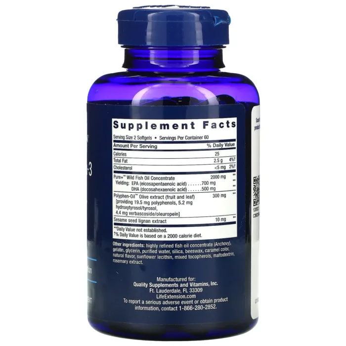 LIFE EXTENSION SUPER OMEGA 3 PANEL