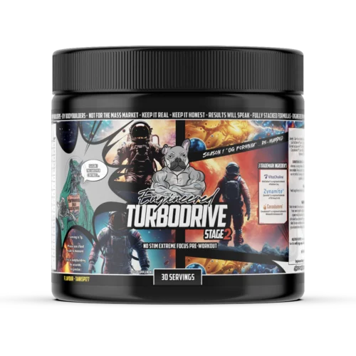 Engineered Muscle Turbo Drive - Non Stimulant Pre Workout Front - unflavoured